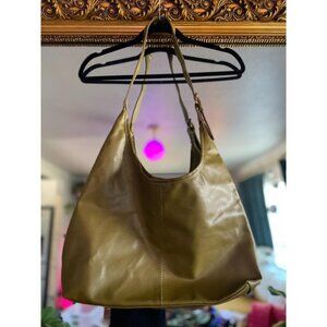 Women's Olive Green Vegan Leather Slouchy Shoulder Tote Bag Large Soft Purse